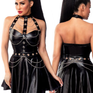 * SARESIA Sexy wetlook clubwear jurkje ,SA18289