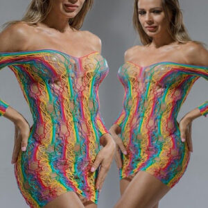 * CINDYLOVE Rainbow Off Shoulder netjurkje CL60215