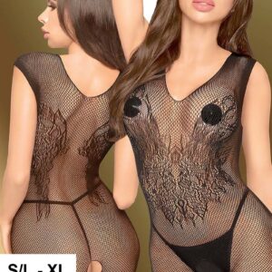 * PENTHOUSE Zwarte bodystocking Wild Catch