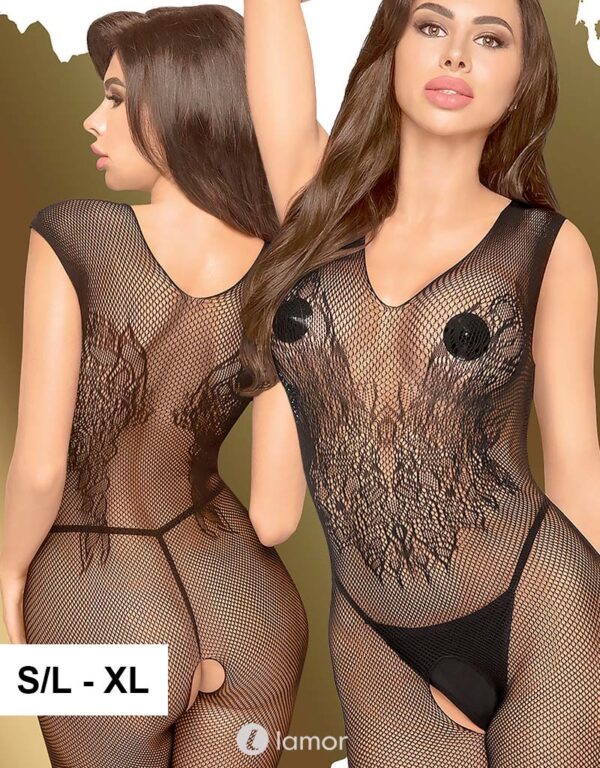 * PENTHOUSE Zwarte bodystocking Wild Catch