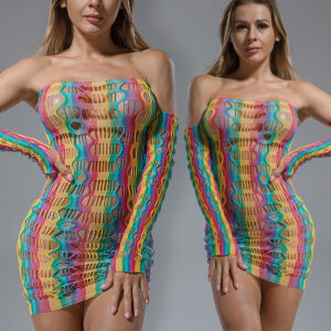 * CINDYLOVE Rainbow strapless netjurkje CL60217
