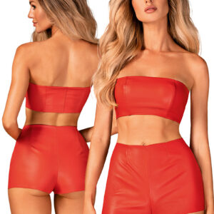 * OBSESSIVE Rode strapless top, Hermeza