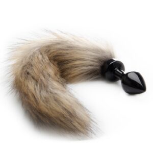 Fox Tail Buttplug - Black