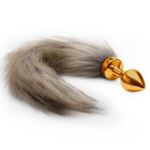 Fox Tail Buttplug - Gold
