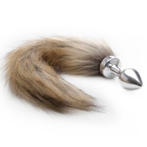 Fox Tail Buttplug - Silver