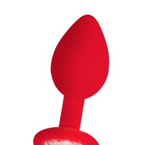 Regular Diamond Butt Plug - Red