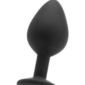 Large Diamond Butt Plug - Black