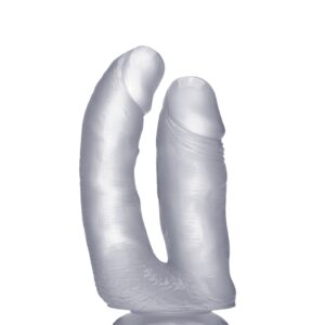 Realistic Double Cock - 6,5 Inch - Translucent