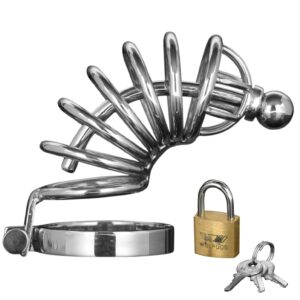 Asylum - 6 Ring Chastity Cage