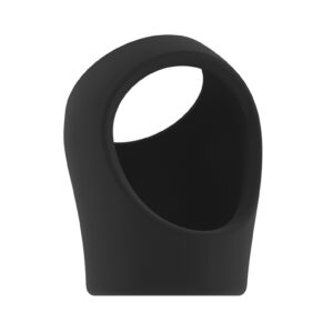 No.45 - Cockring with Ball Strap - Black