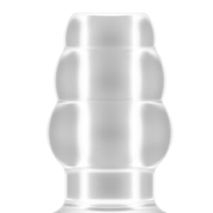 No.50 - Medium Hollow Tunnel Butt Plug - 4 Inch - Translucent
