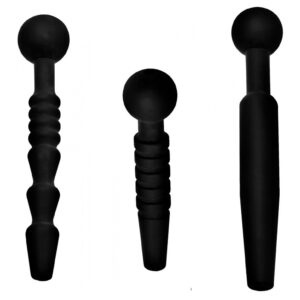 Dark Rods 3 Piece Silicone Penis Plug Set