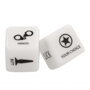 BDSM Naughty Dice - Black