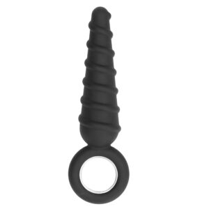 No. 60 - Dildo With Metal Ring - Black