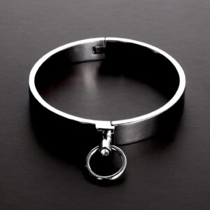 Classy Slave Collar with Gems - Size: 16