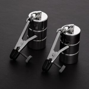 2 Adjustable Nipple Clamps+Changable Weights