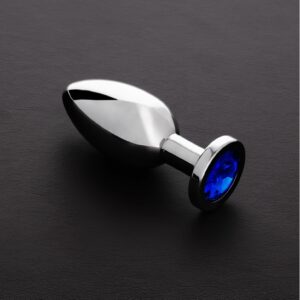 Jeweled Butt Plug BLUE - Medium