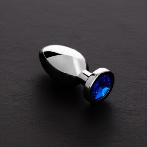 Jeweled Butt Plug BLUE - Small