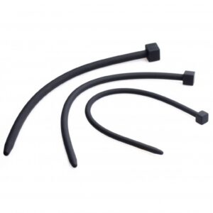 Bolted Deluxe Silicone Urethral Sounds - Black