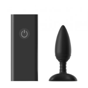 ACE MEDIUM Remote Control Vibrating Butt Plug - Black