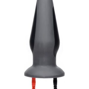 Estim Silicone Anal Plug - Black