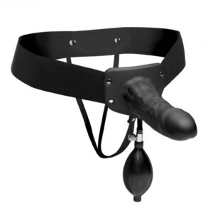 Pumper Inflatable Hollow Strap-On - Black