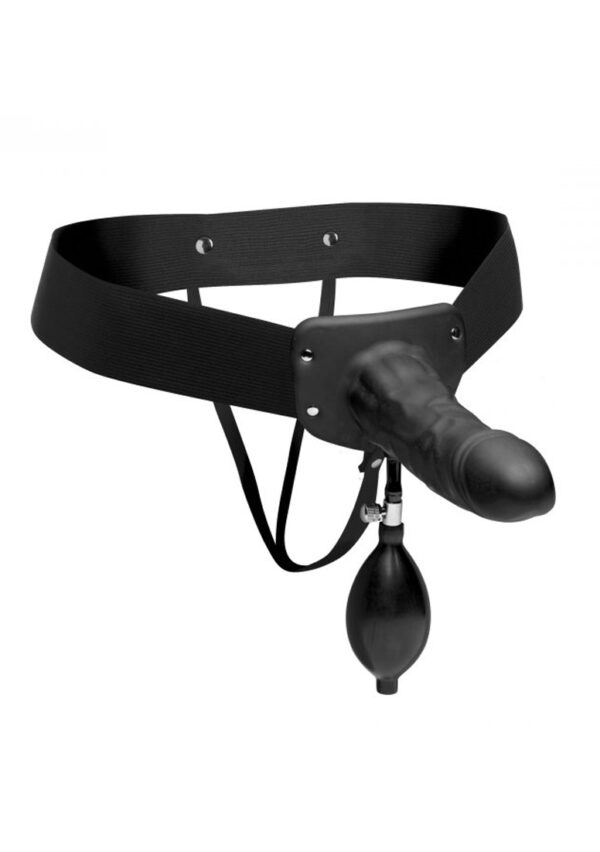 Pumper Inflatable Hollow Strap-On - Black