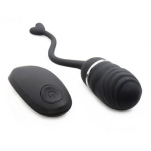 O-Bomb Rechargeable Remote Control Egg Vibrator - Black