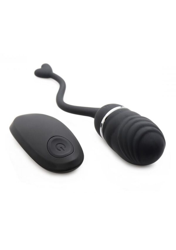 O-Bomb Rechargeable Remote Control Egg Vibrator - Black