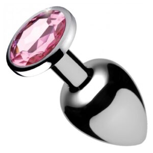 Pink Gem Anal Plug Large - Pink