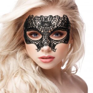 Princess Black Lace Mask - Black