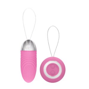 Ethan - Rechargeable Remote Control Vibrating Egg - Pink