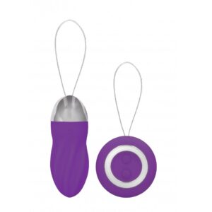George - Rechargeable Remote Control Vibrating Egg - Purple
