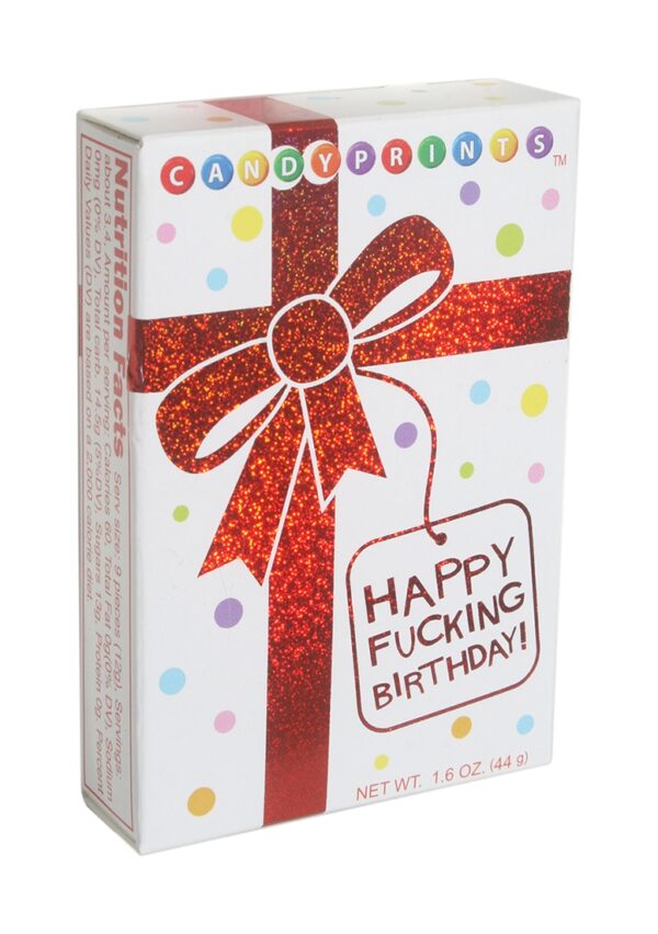 X-Rated Candy - happy fucking birthday - 1pcs