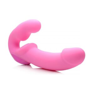 Strapless Strap On with Remote- Pink