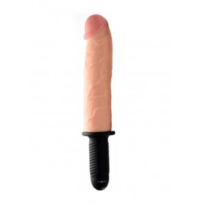 Onslaught 13 Mode XXL Vibrating Giant Dildo Thruster - Flesh