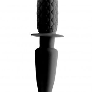 The Plug 10x Silicone Vibrating Thruster - Black