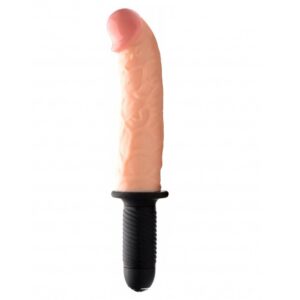 The Curved Dicktator 13 Mode Vibrating Giant Dildo Thruster - Fl