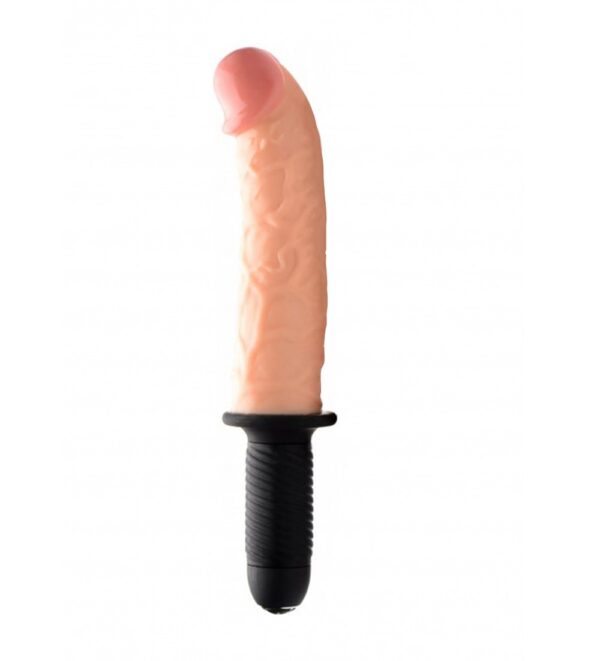 The Curved Dicktator 13 Mode Vibrating Giant Dildo Thruster - Fl