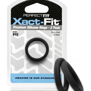 #10 Xact-Fit Cockring 2-Pack - Black