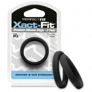 #13 Xact-Fit Cockring 2-Pack - Black