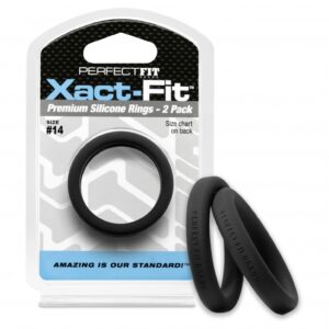 #14 Xact-Fit Cockring 2-Pack - Black