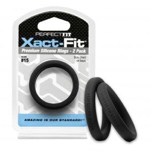 #15 Xact-Fit Cockring 2-Pack - Black