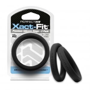 #22 Xact-Fit Cockring 2-Pack - Black