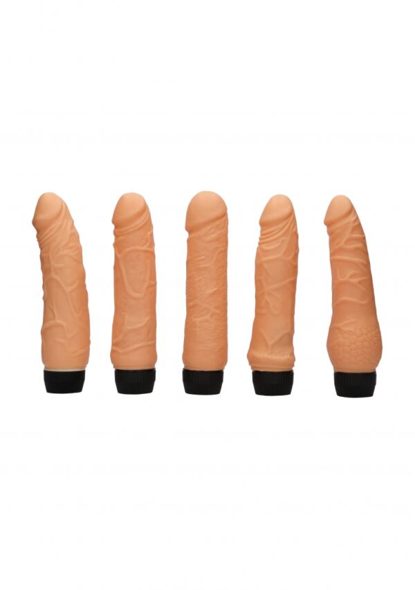 Bedside Companions - 5 Different Vibrators - Flesh