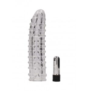 Vibrating Penis Extension Sleeve - Transparent