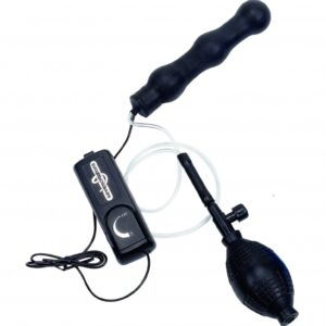 Zepplin Inflatable Vibrating Anal Wand - Black