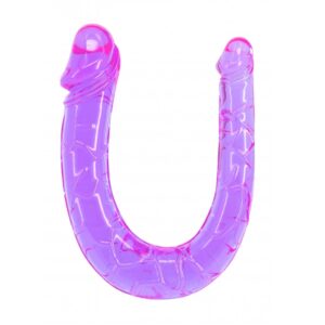 Twin Head Jelly Penis Dong - Purple