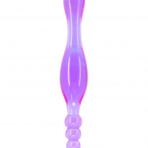Jelly Anal Beads and Plug - Purple