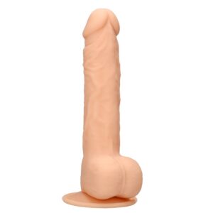 Silicone Dildo With Balls - Flesh - 24 cm